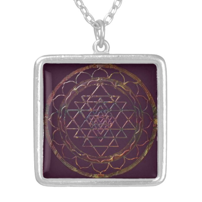 Divine Color Sri Yantra4 Necklace (Front)