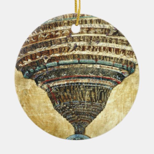 Divine Comedy By Sandro Botticelli Ceramic Ornament