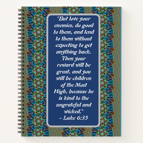 Divine Compassion Luke 635s Promise of Abundant Notebook