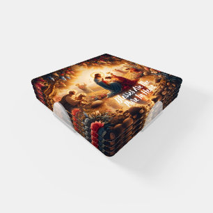 Divine Connection: Jesus Coaster Set