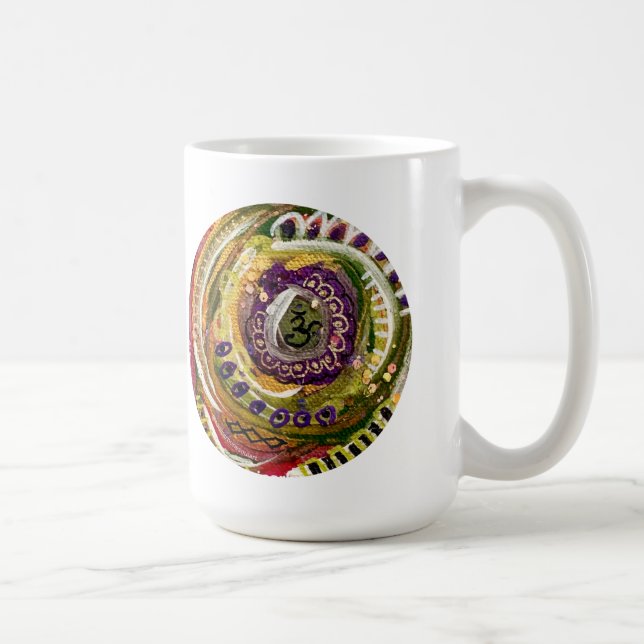 Divine Connection Mantra Mug with Prayer Portal  (Right)