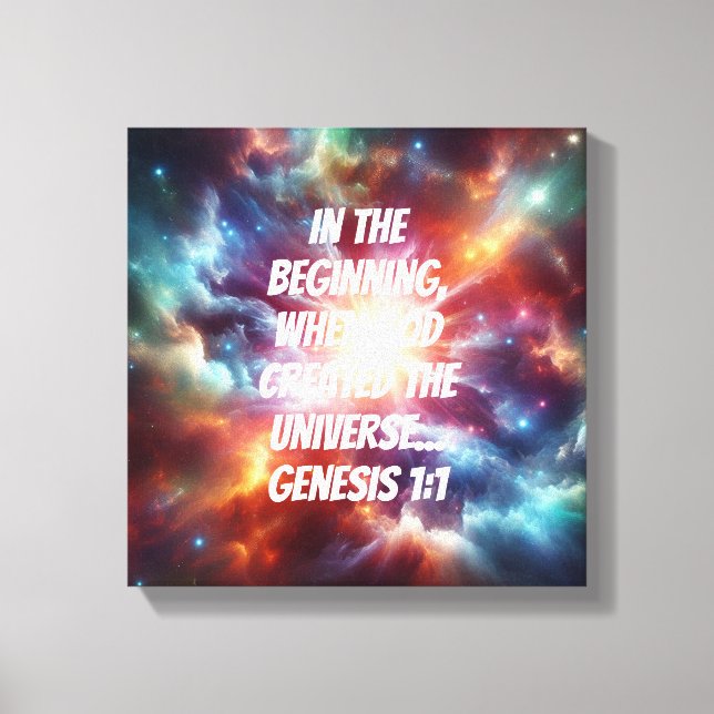 Divine Creation Canvas Print (Front)