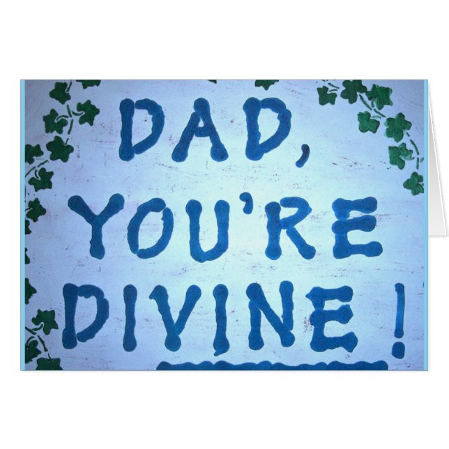 Divine Dad Father's Day Card (Front Horizontal)