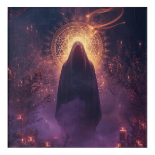 Divine Darkness – The Sacred Halloween Presence Acrylic Print