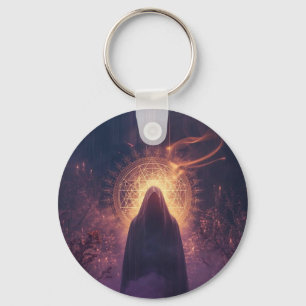 Divine Darkness – The Sacred Halloween Presence Keychain