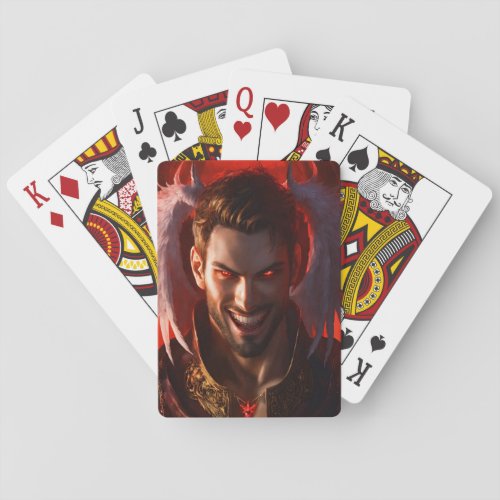 Divine Deception Lucifer as Angel Playing Cards Playing Cards