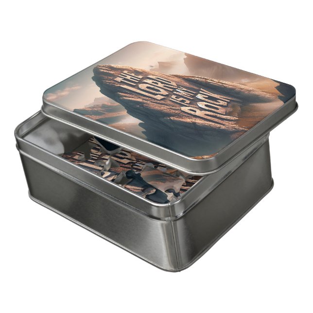 Divine Declaration: The Lord Is My Rock Jigsaw Puzzle (Lid Open)