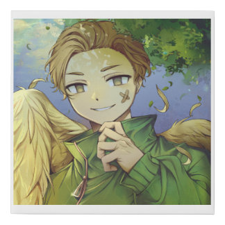 Divine defender faux canvas print