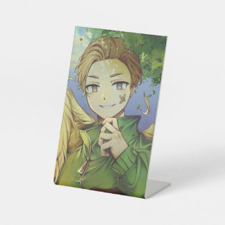 Divine defender pedestal sign