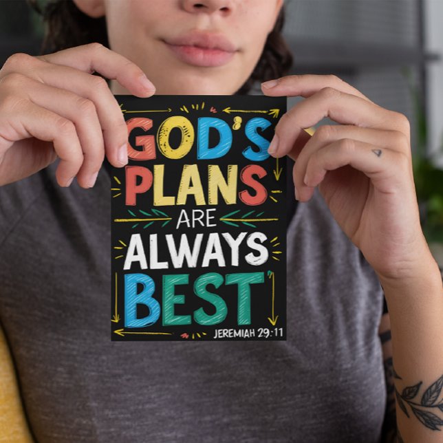 Divine Designs Gods plans are always best  Postcard (Creator Uploaded)