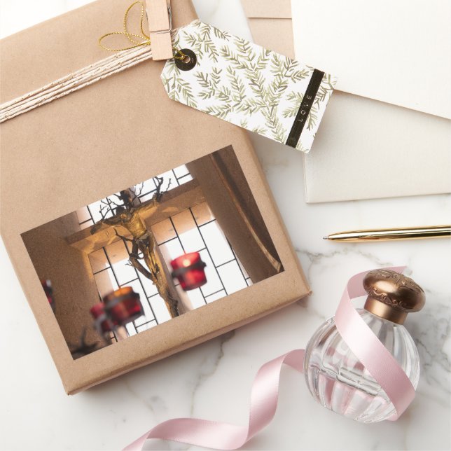 Divine Devotion Prayer Rectangular Sticker (Gifting)