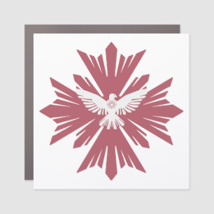 Divine dove of peace car magnet