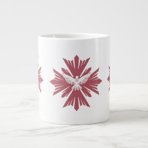 Divine dove of peace giant coffee mug