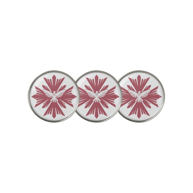 Divine dove of peace golf ball marker (3 Up)