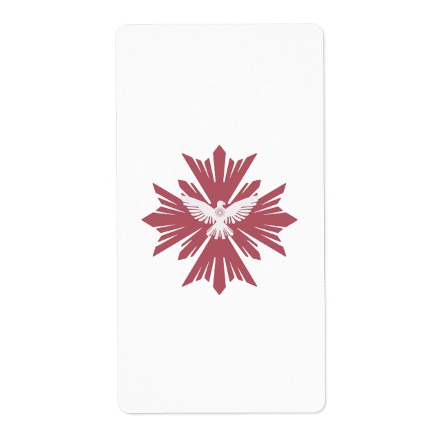 Divine dove of peace label (Front)