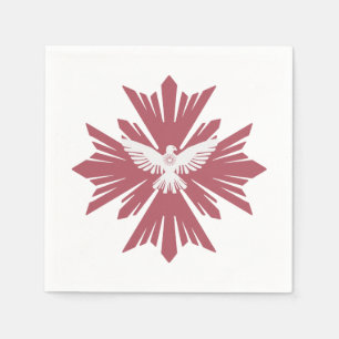 Divine dove of peace napkins