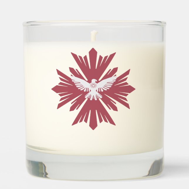 Divine dove of peace scented candle (Front)