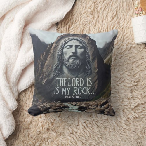 Divine Encounter Jesus on Mountain Throw Pillow