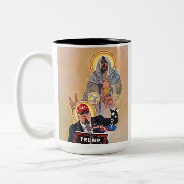 Divine Endorsement Two-Tone Coffee Mug (Left)