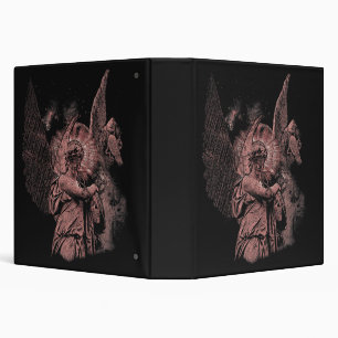 Divine Error - Techno-Goth Streetwear Design 3 Ring Binder