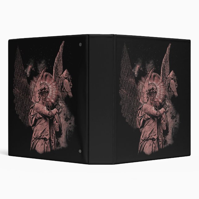 Divine Error - Techno-Goth Streetwear Design 3 Ring Binder (Background)