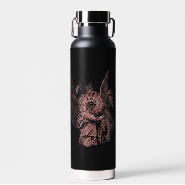 Divine Error - Techno-Goth Streetwear Design Water Bottle (Front)