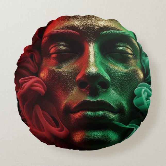 Divine Essence Round Pillow (Front)