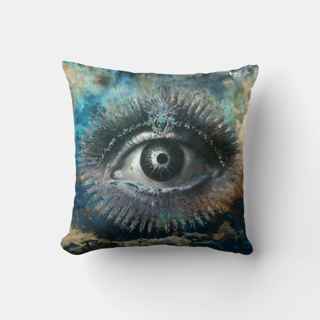 Divine Eye Throw Pillow (Front)