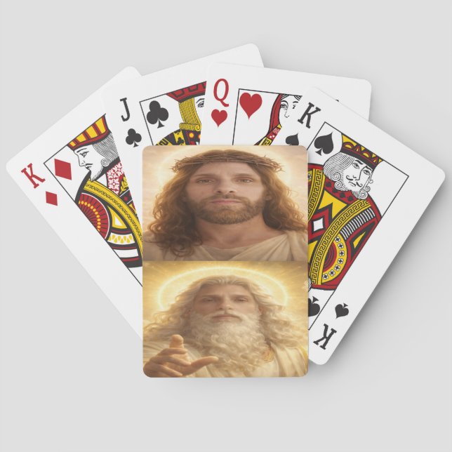 Divine Faces Custom Classic Playing Cards (Back)