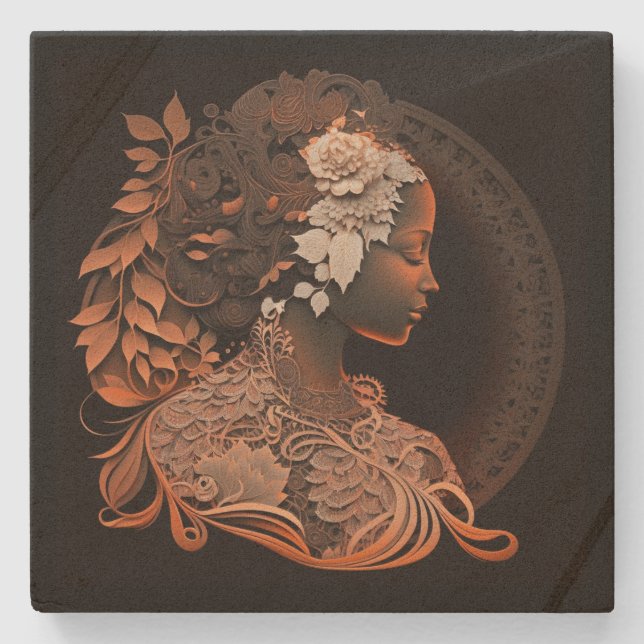 DIVINE FEMININE #1  TILE COASTER (Front)