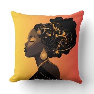 DIVINE FEMININE #3 THROW PILLOW