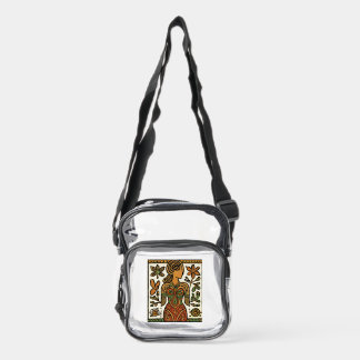 Divine Feminine Earth Goddess Clear Crossbody Bag