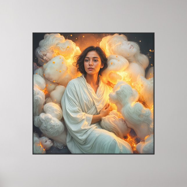 Divine Feminine Flame Empress Canvas Print (Front)