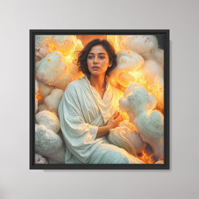 Divine Feminine Flame Empress Canvas Print (Front)