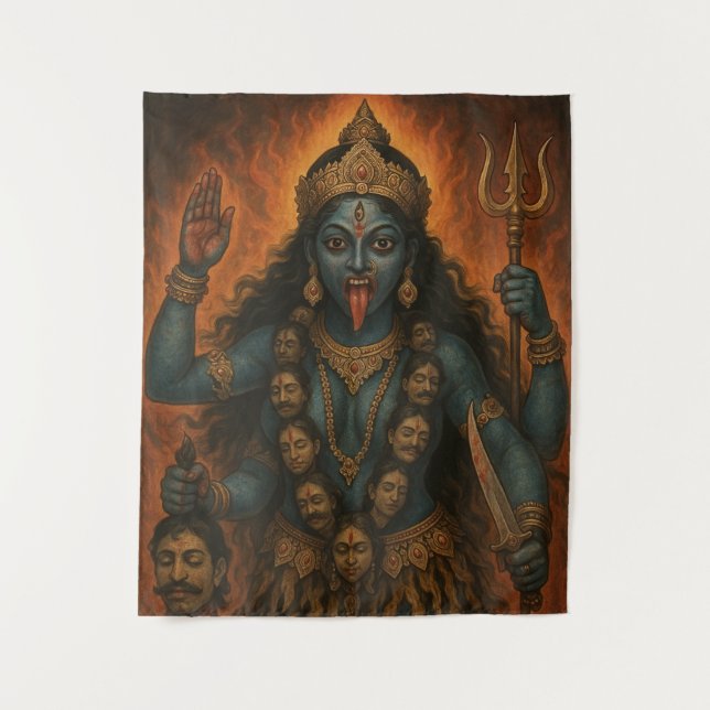 Divine Feminine Kali Goddess  Tapestry (Front)