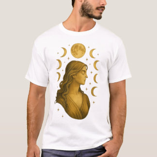 Divine Feminine Moon Phases T-Shirt – Vintage