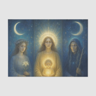 Divine Feminine Triptych  Tissue Paper