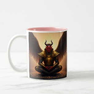 "Divine Gamer Balance: Devil Angel Cup Design"