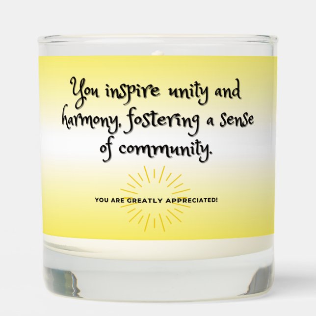 Divine Glow: Spiritual Leader Appreciation Gift 2 Scented Candle (Front)