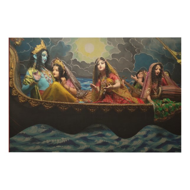 "Divine Grace: Lord Krishna Wall Art" Wood Wall Art (Front)