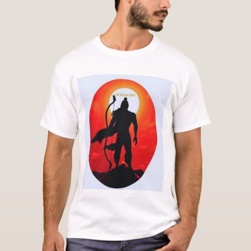 Divine Grace Lord Rama Illustrated T_Shirt