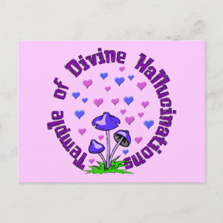 Divine Hallucination Temple Postcard