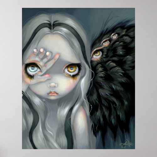 Divine Hand ART PRINT gothic angel surreal