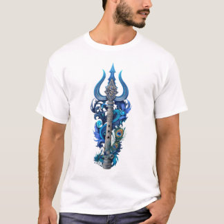 Divine Harmony: Shiva-Krishna Spiritual Fusion Tee