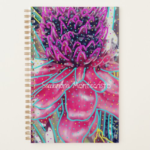 Divine Hot Pink Pineapple flower Planner