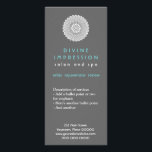 Divine Impression Rack Card<br><div class="desc">A rack card that's sure to get attention. A doily-like ornament draws the viewer into the center of this card using a clean type treatment that suggests a serene environment. A pretty turquoise is used on the back with the ornament repeated twice in a slight transparency over it. Perfect promotional...</div>