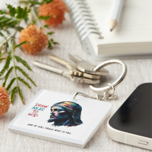 Divine Inspiration: Draw Near to God Keychain