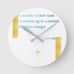 Divine Inspiration Round Clock