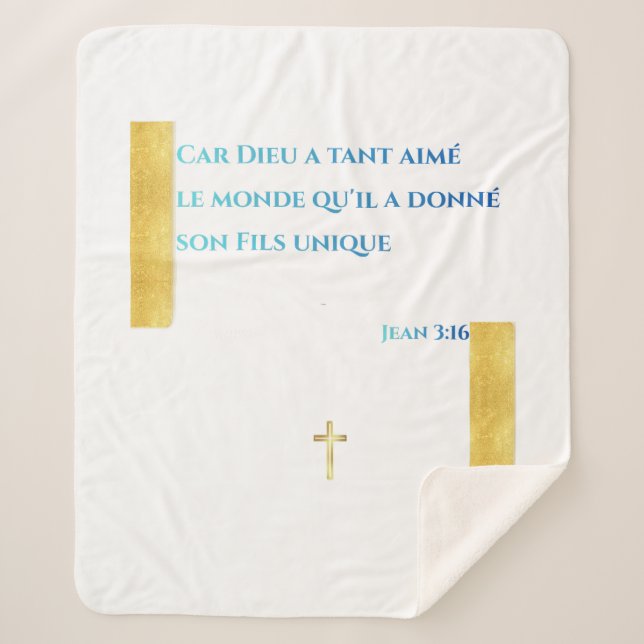 Divine Inspiration Sherpa Blanket (Front)