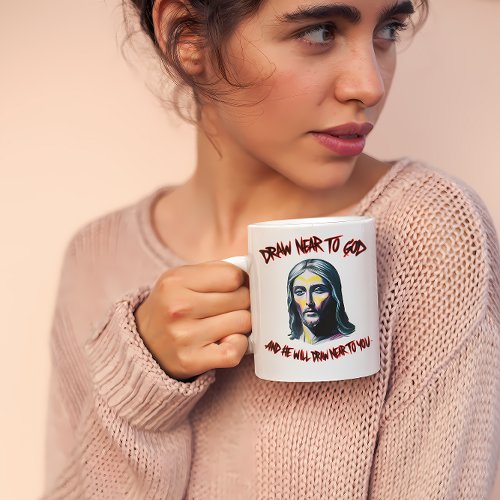 Divine Invitation Draw Near to God Coffee Mug